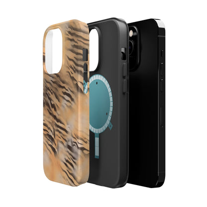MagSafe "neutral tiger" airbrush iPhone case