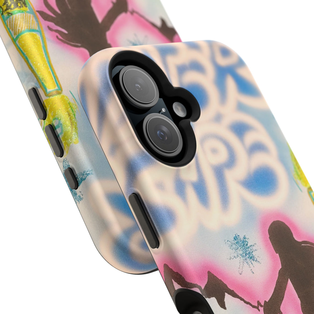 MagSafe "winter escape" airbrush iPhone case