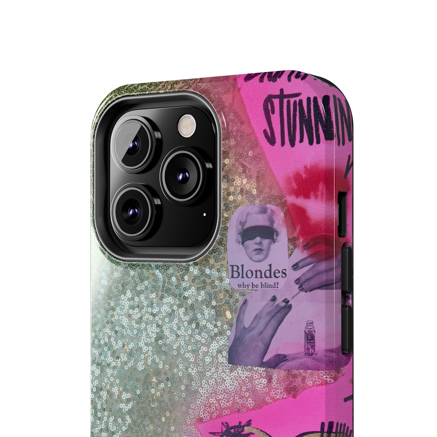 "glitter gloss" airbrush iPhone case