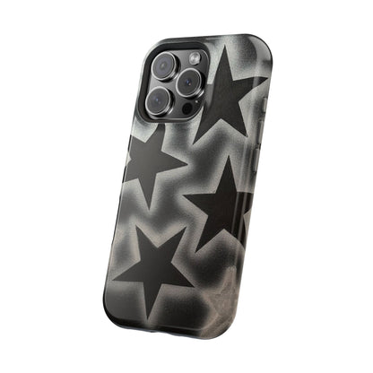 MagSafe "chrome stars" airbrush iPhone case