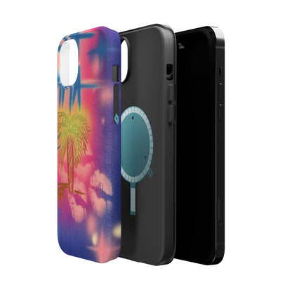 MagSafe "glowy night" airbrush iPhone case