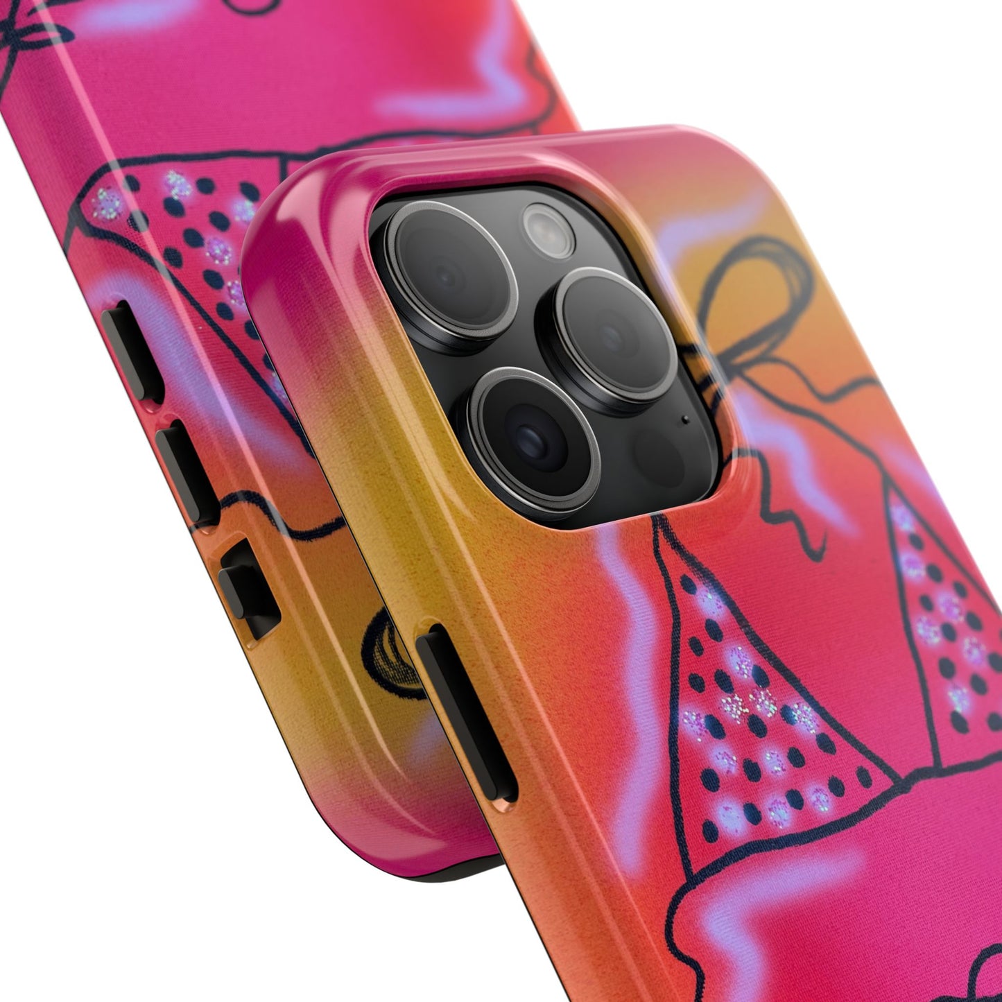 "glitter bikini" airbrush iPhone case