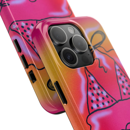 "glitter bikini" airbrush iPhone case