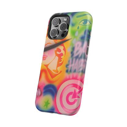 MagSafe „schlechte Angewohnheiten“ Airbrush iPhone Hülle