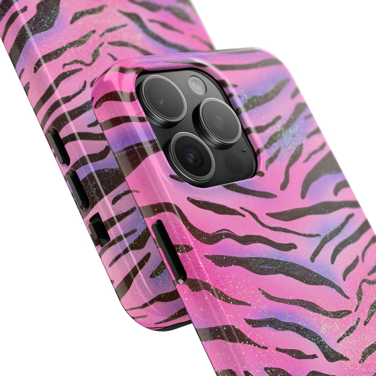 "glitter zebra" airbrush iPhone case