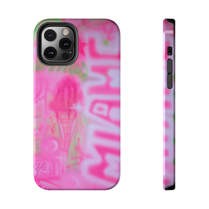 "sunset sorbet" airbrush iPhone case