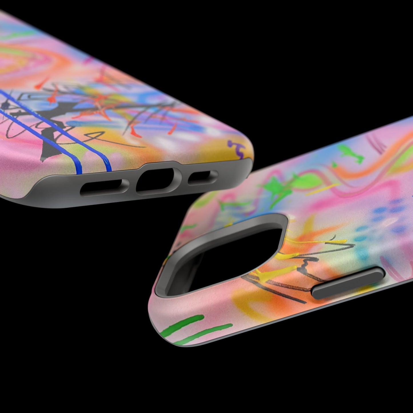 MagSafe "neon haze" airbrush iPhone case