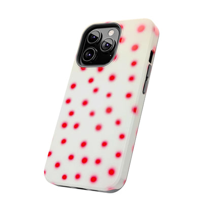 "vanilla cherry polka dot" airbrush iPhone case