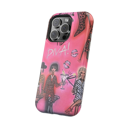 MagSafe "party diva" airbrush iPhone case