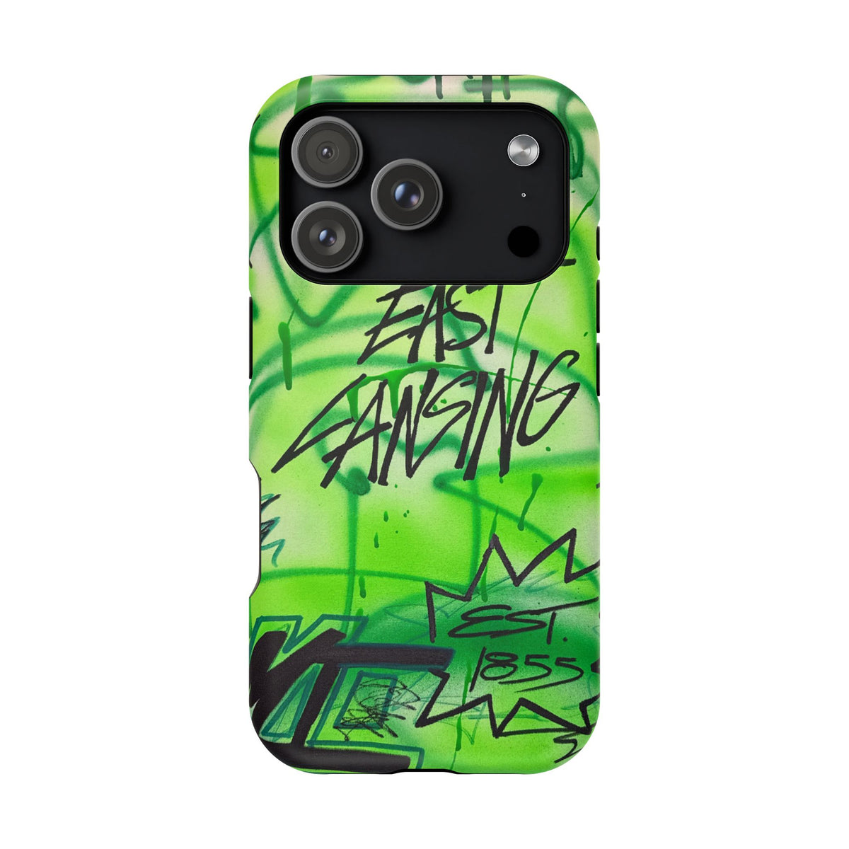 MagSafe "east lansing, mi" airbrush iPhone case