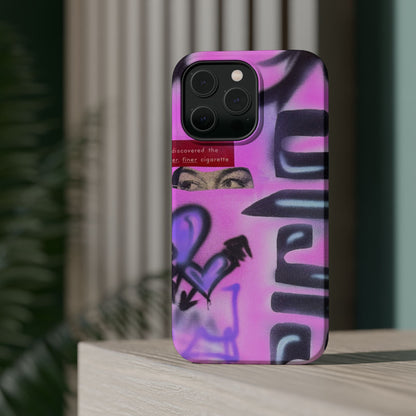 MagSafe "purple princess" airbrush iPhone case
