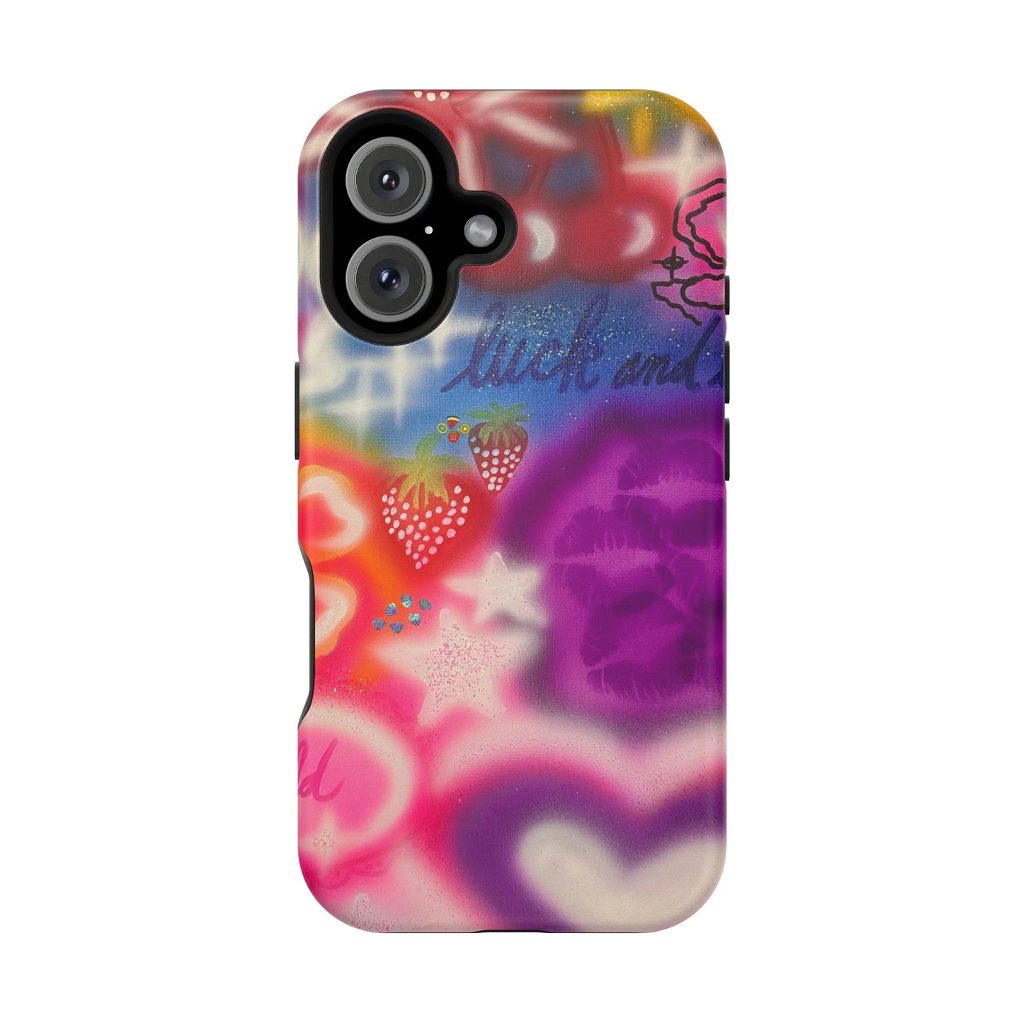 MagSafe „luck & luv pt. 2“ Airbrush iPhone Hülle