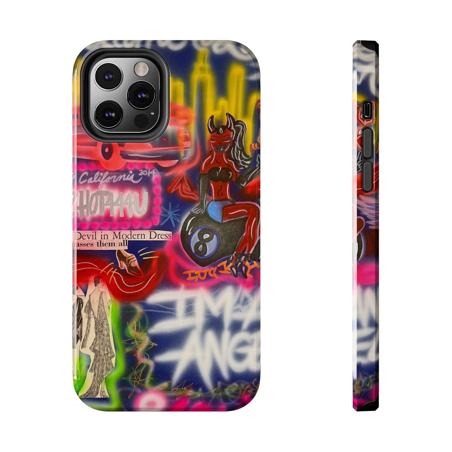 "im an angel" airbrush iPhone case