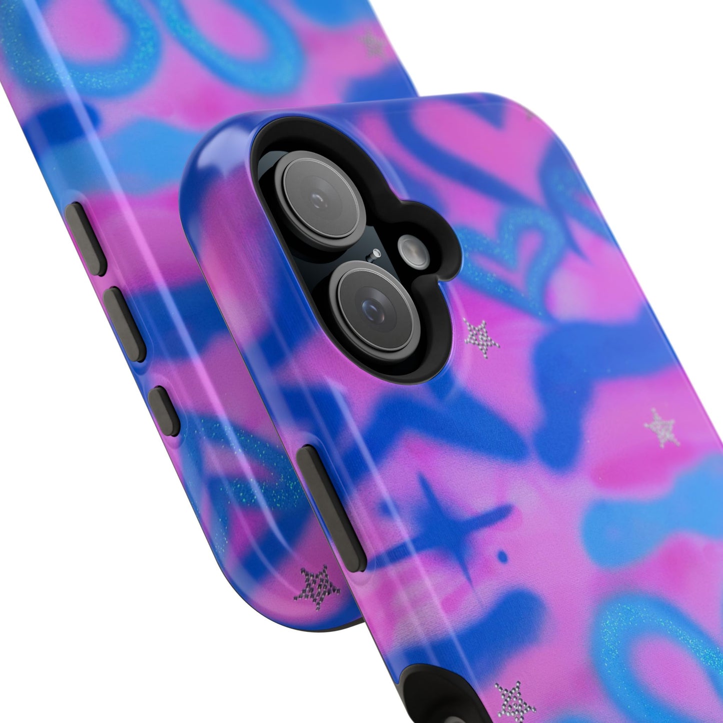 MagSafe "blue camo" airbrush iPhone case