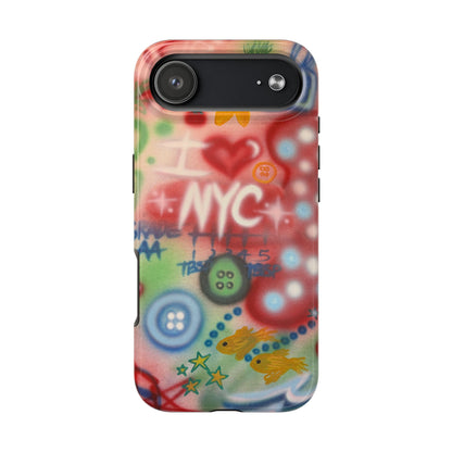 "i <3 NYC" airbrush iPhone case