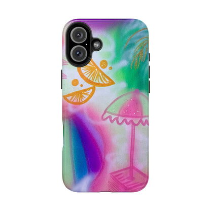 "on the beach" airbrush iPhone case