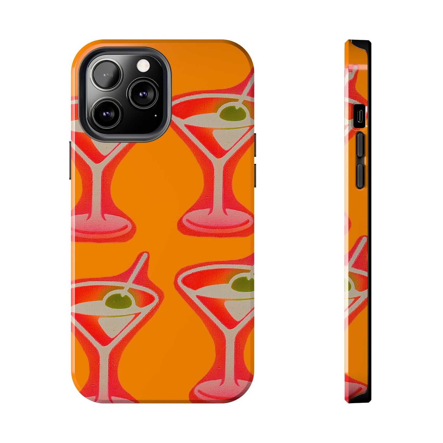 "shaken, not stirred” airbrush iPhone case