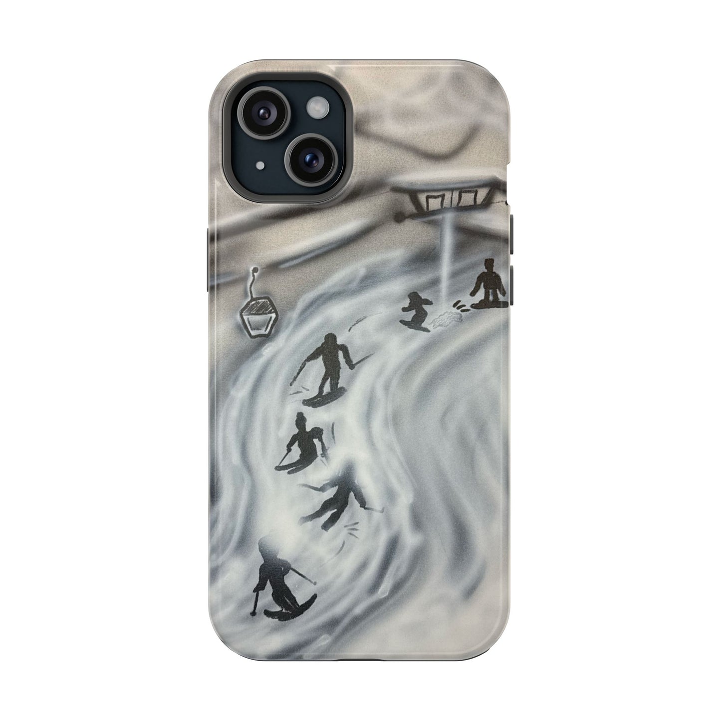 MagSafe "arctic avalanche" airbrush iPhone case
