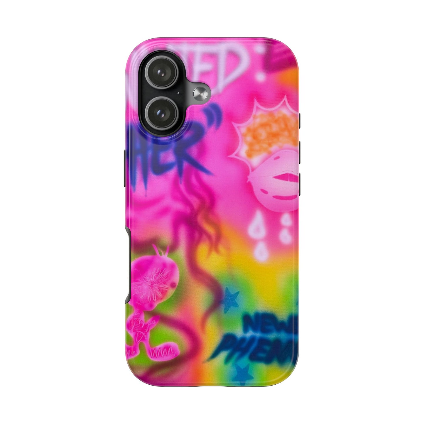 "wanted" airbrush iPhone case
