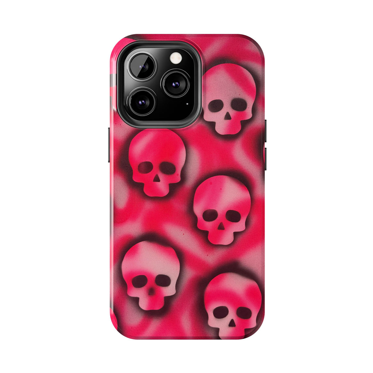 "pink skully" airbrush iPhone case