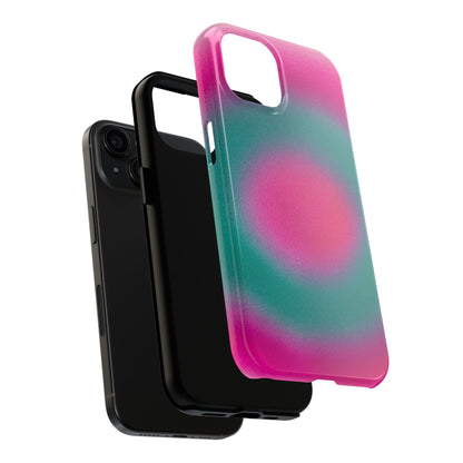 "watermelon swirl" aura airbrush iPhone case