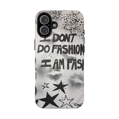 "i am fashion" airbrush iPhone case