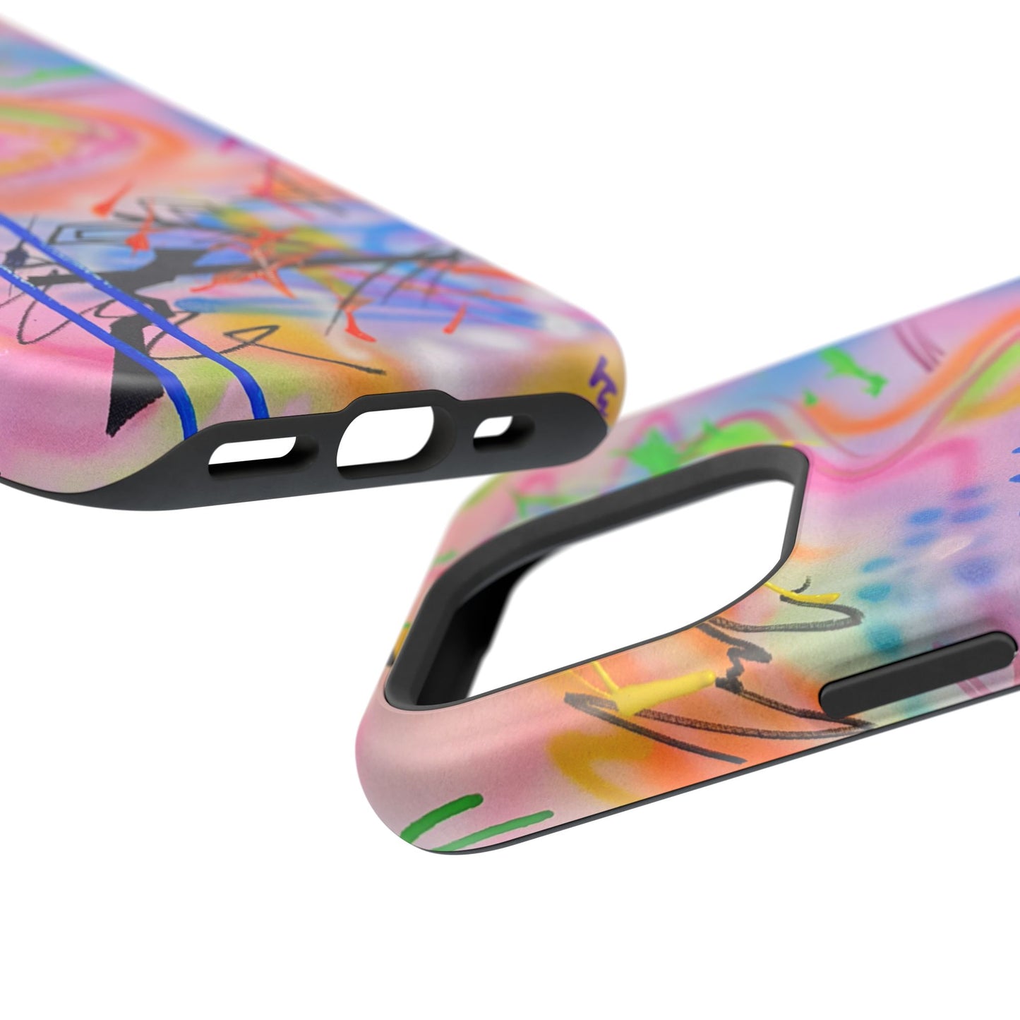 MagSafe "neon haze" airbrush iPhone case