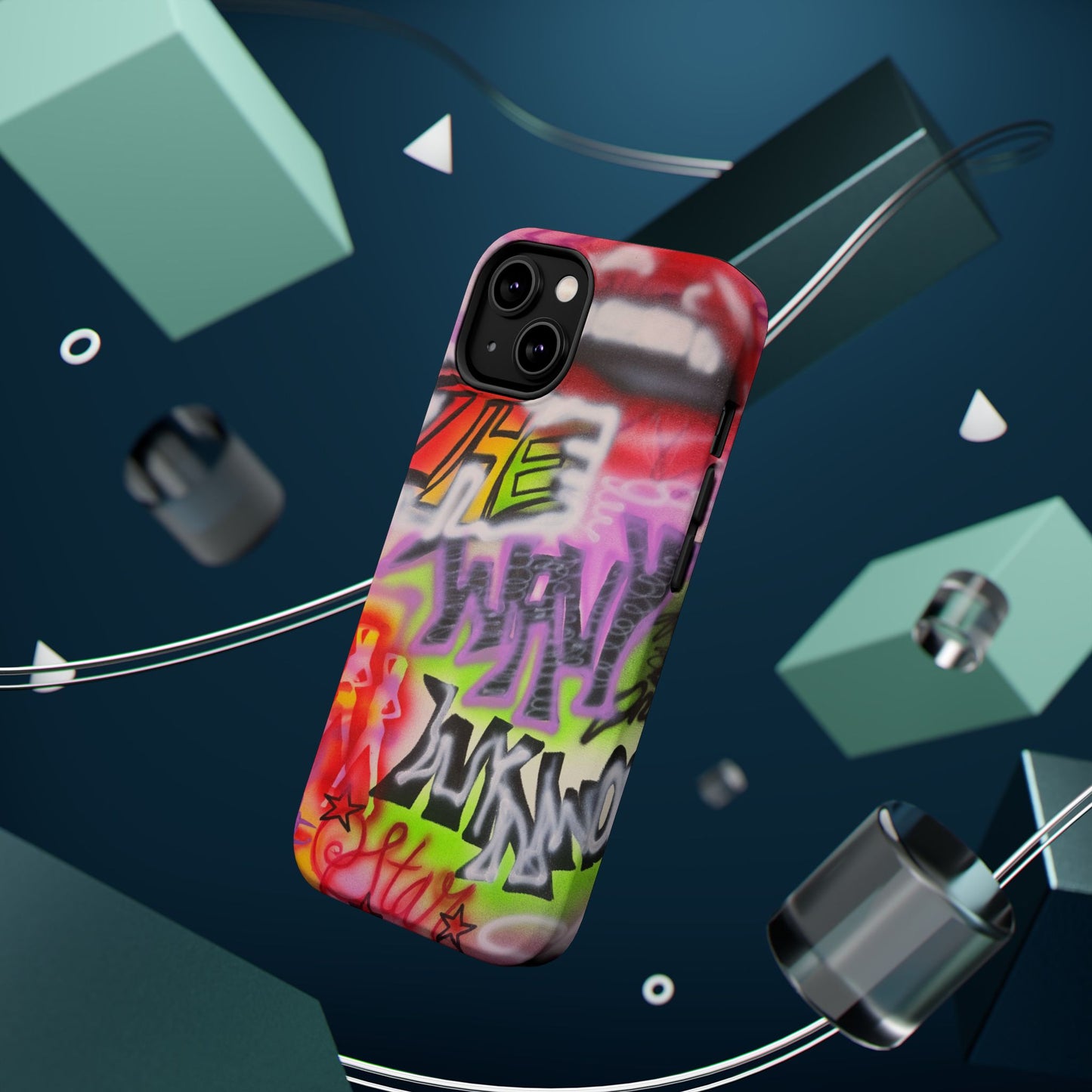 MagSafe "wynwood gold" airbrush iPhone case