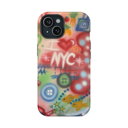 MagSafe "i <3 NYC" airbrush iPhone case