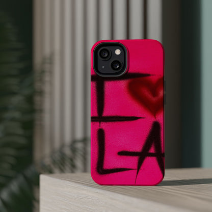 MagSafe „I ❤️ LA“ Airbrush iPhone-Hülle