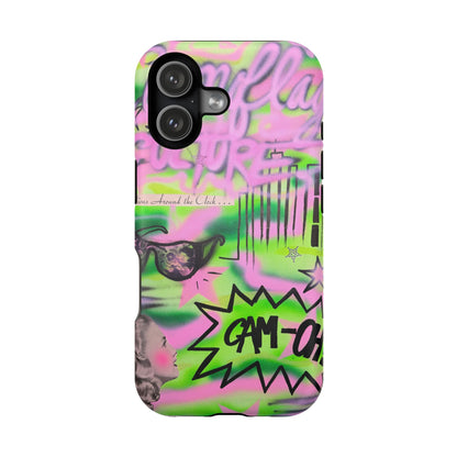 MagSafe "green camo" airbrush iPhone case
