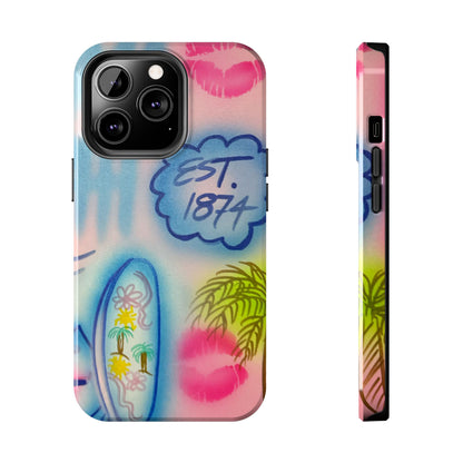 "in the wave" airbrush iPhone case