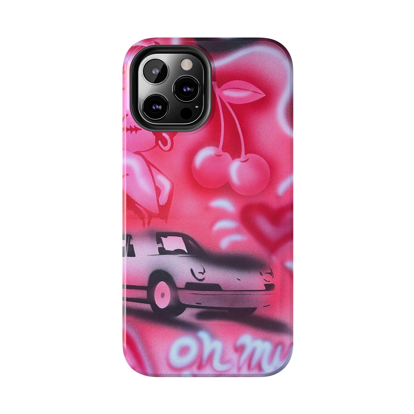"on her way" airbrush iPhone case