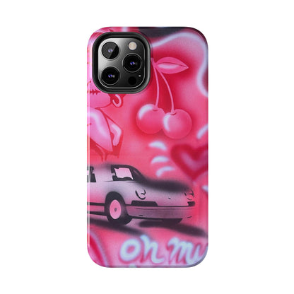 "on her way" airbrush iPhone case