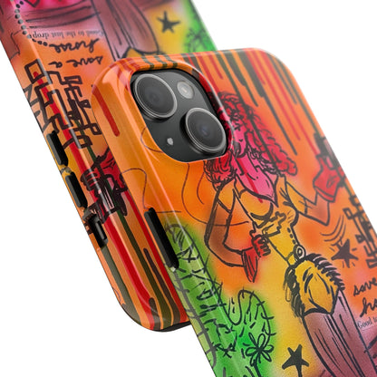 "wild, wild west" airbrush iPhone case