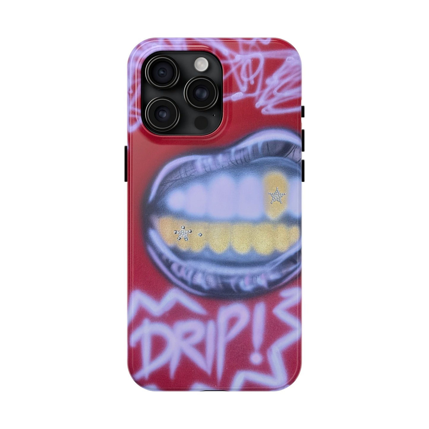 "tooth drip" airbrush iPhone case