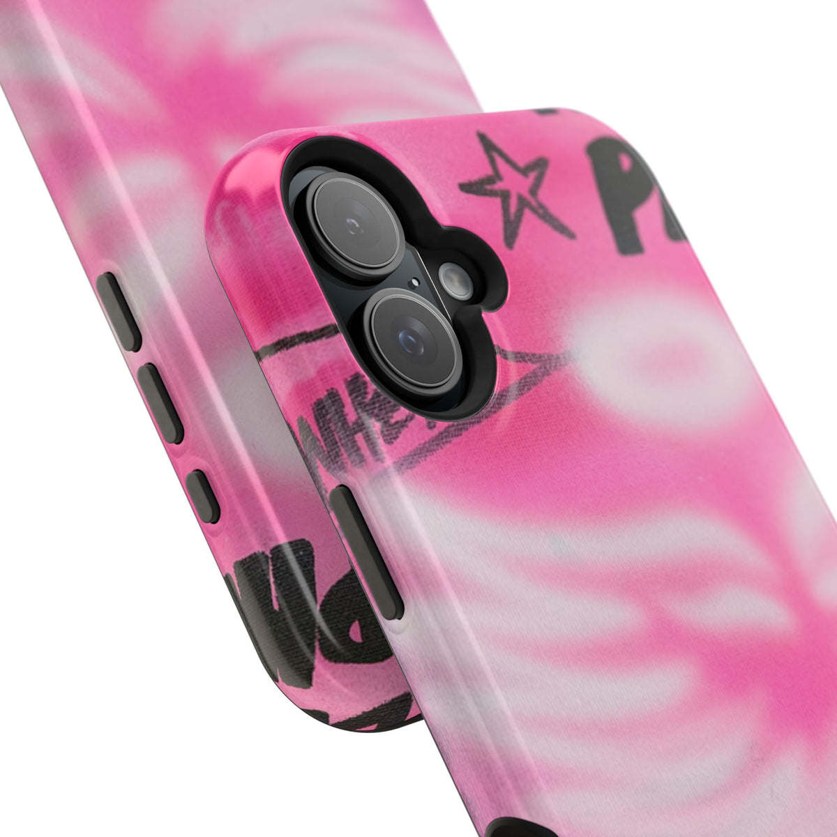MagSafe "pinke Engelsflügel" Airbrush iPhone Hülle
