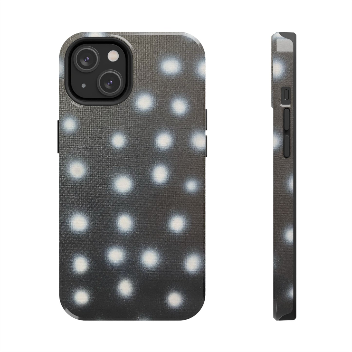 "coconut noir polka dot" airbrush iPhone case