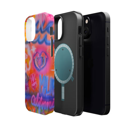 "mornings in malibu" MagSafe airbrush iPhone case