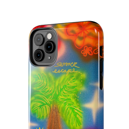 "neon blue palms" airbrush iPhone case