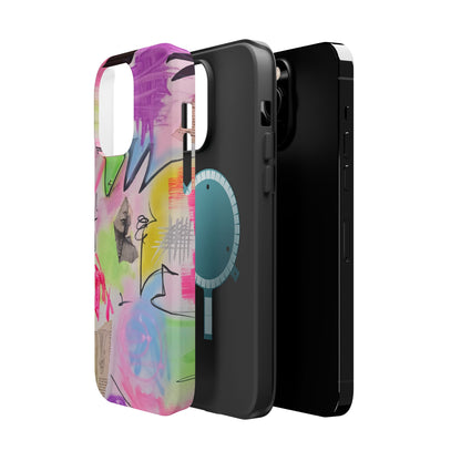 MagSafe "pastel static" airbrush iPhone case