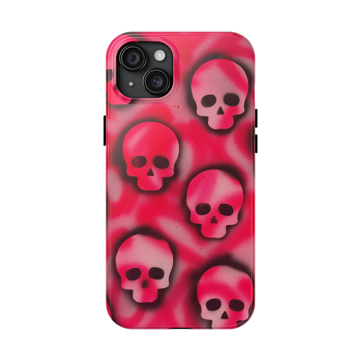 "pink skully" airbrush iPhone case