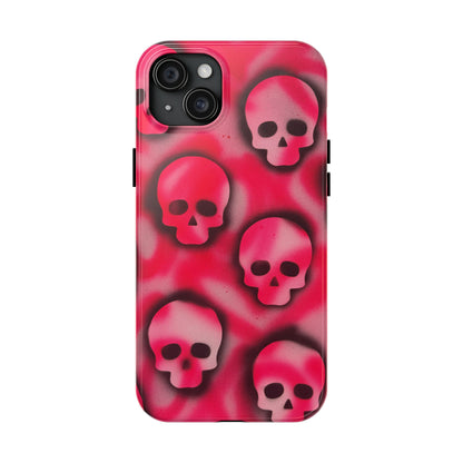 "pink skully" airbrush iPhone case