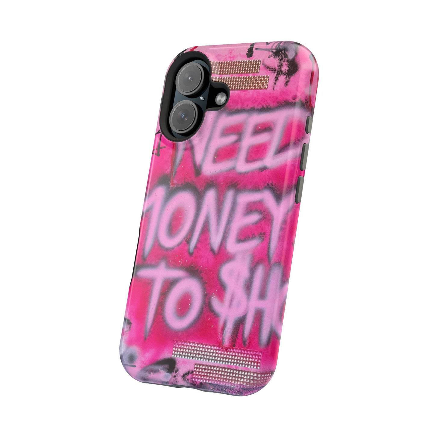 MagSafe "need $$ to shop" airbrush iPhone case