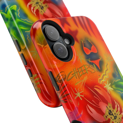 MagSafe "tipsy lobster" airbrush iPhone case