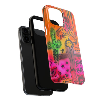 "wild, wild west" airbrush iPhone case