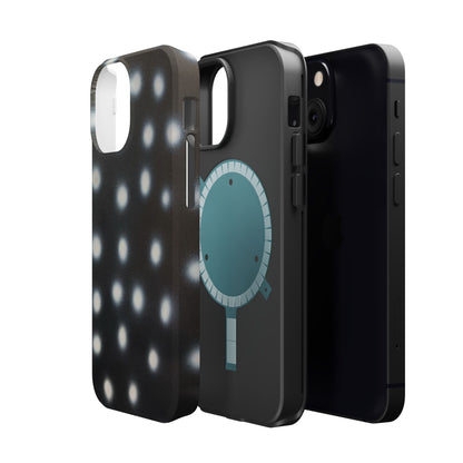 MagSafe "coconut noir polka dot" airbrush iPhone case