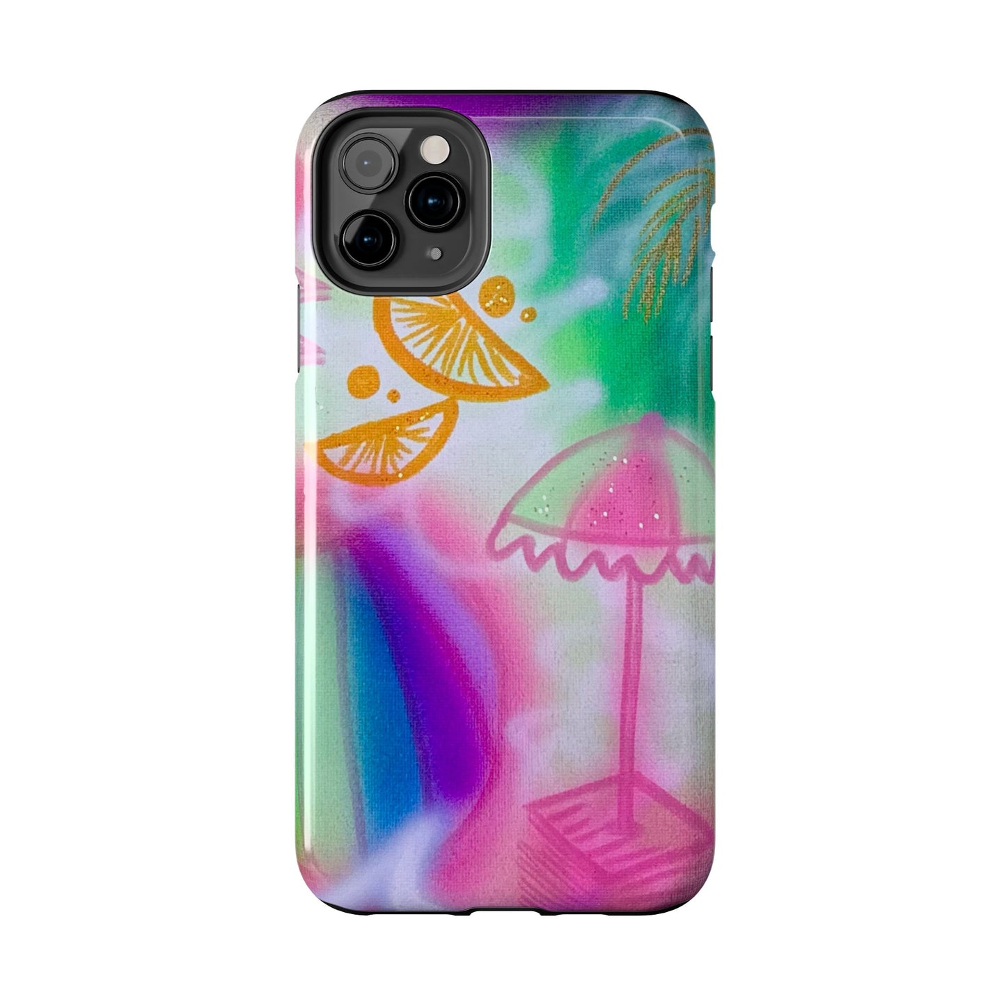 "on the beach" airbrush iPhone case