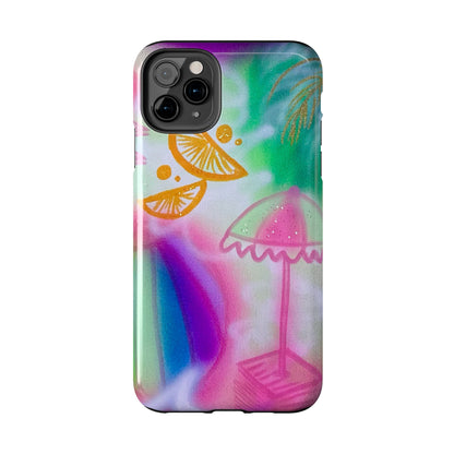 "on the beach" airbrush iPhone case