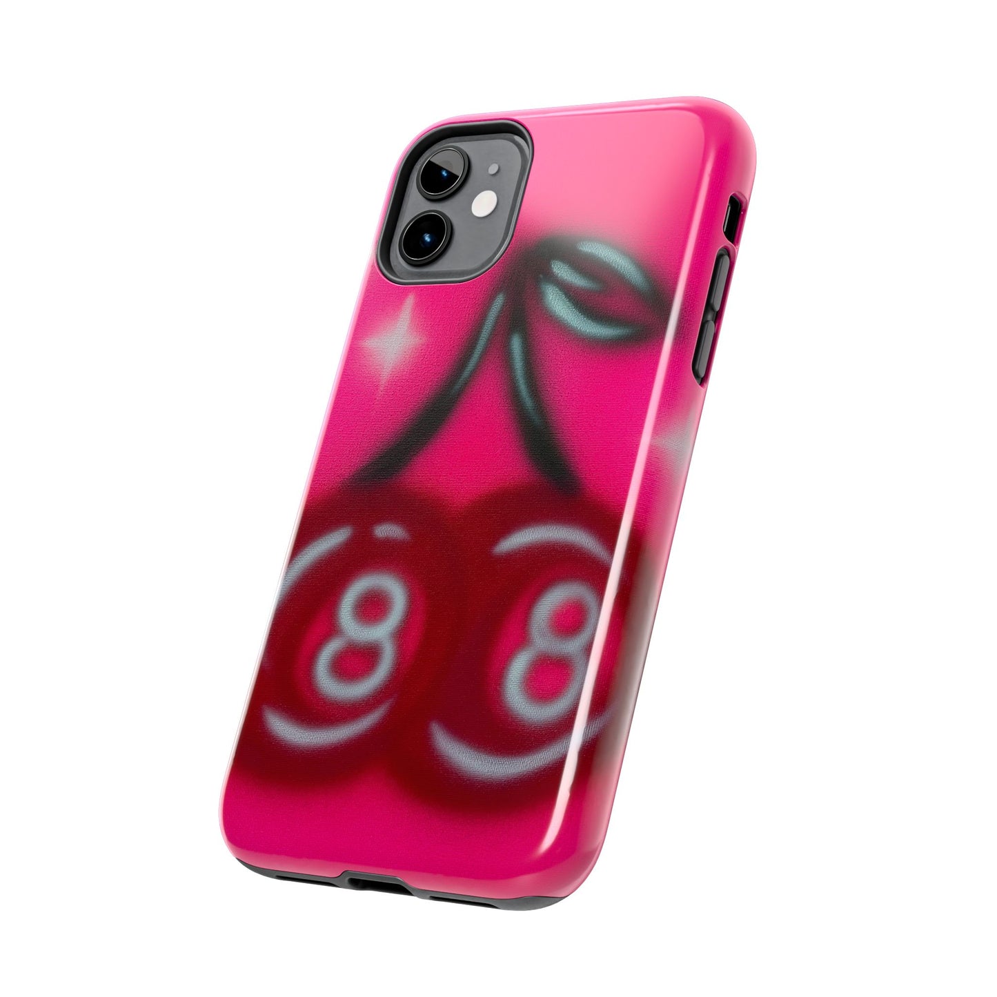 "cherry 8ball" airbrush iPhone case